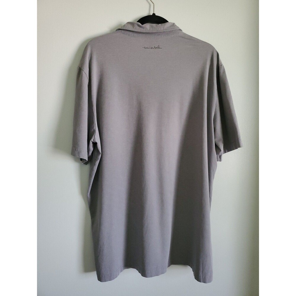 Travis Mathew Polo Shirt Mens XXL Gray Pineapple Pocket Golf Sports Preppy - Picture 11 of 14